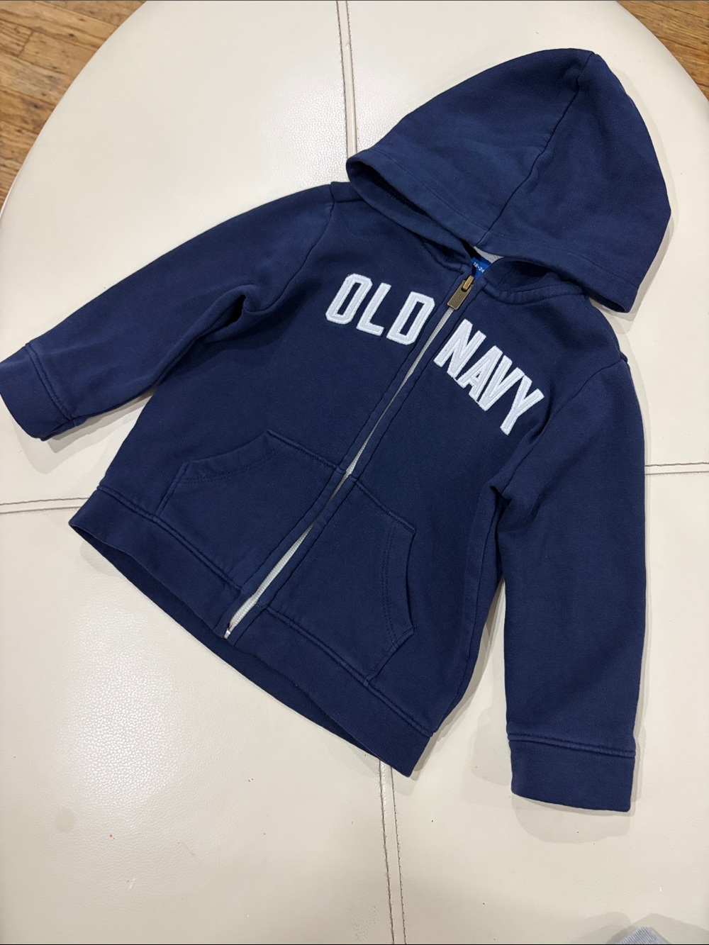 Old Navy Dark Blue Kids Full-Zip Hoodie with Logo